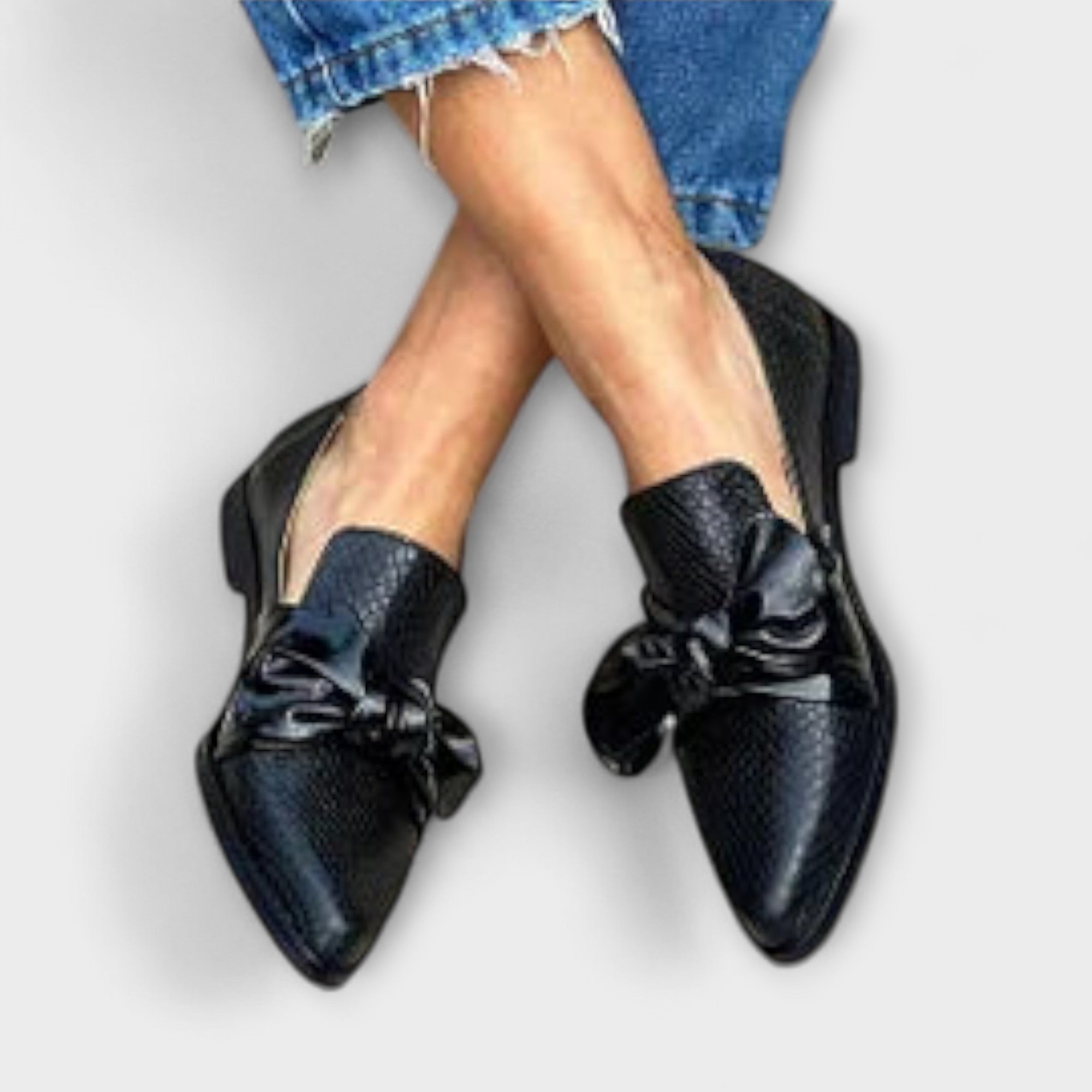Zinnia | Elegante loafers med sløyfedetalj